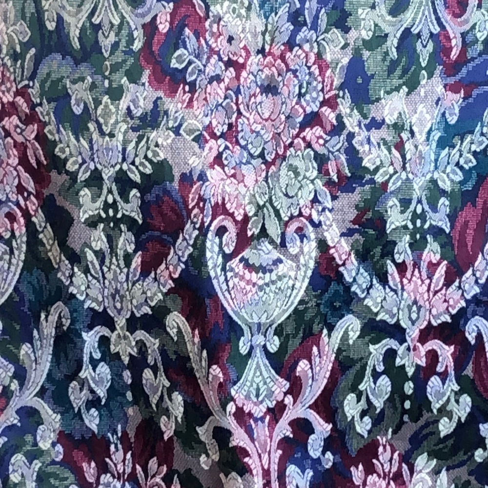 Vintage 80s/90s Single Button Brocade Blazer - Picture 4 of 6